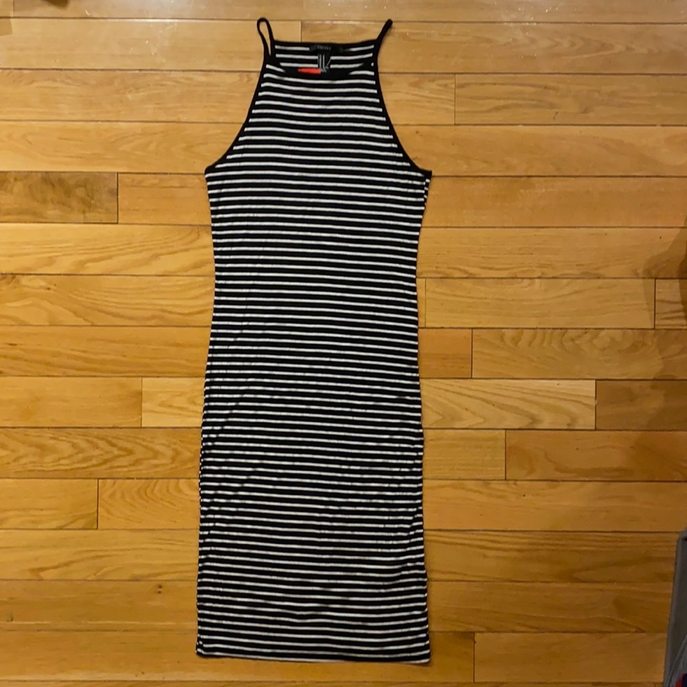 Striped knit dress